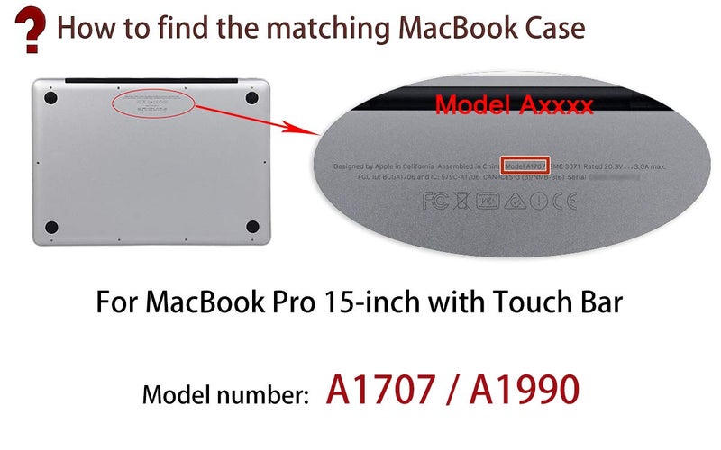 UESWILL Smooth Matte Hard Case Compatible with 2016-2019 Release MacBook Pro 15 inch with Touch Bar & USB-C, Model A1990 A1707, Red - Image 2